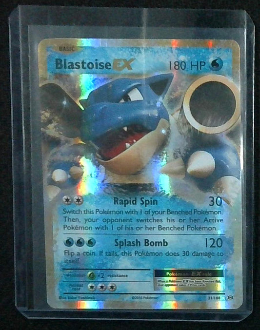 Pokemon Card Blastoise EX 21/108 XY Evolutions Ultra Rare