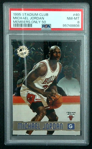 1995 Stadium Club Members Only 50 Michael Jordan #40 PSA 8 NM-MT
