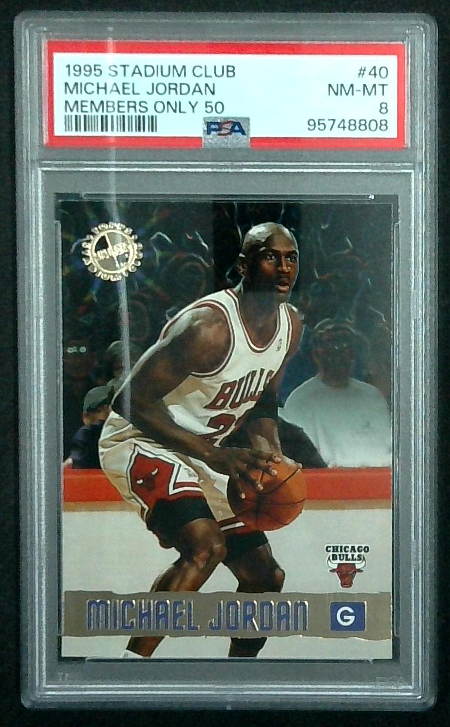 1995 Stadium Club Members Only 50 Michael Jordan #40 PSA 8 NM-MT