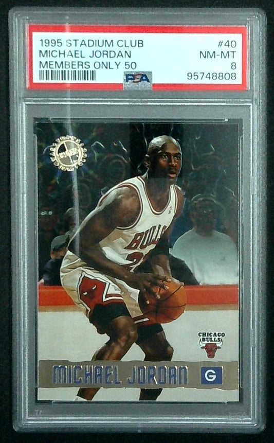 1995 Stadium Club Members Only 50 Michael Jordan #40 PSA 8 NM-MT