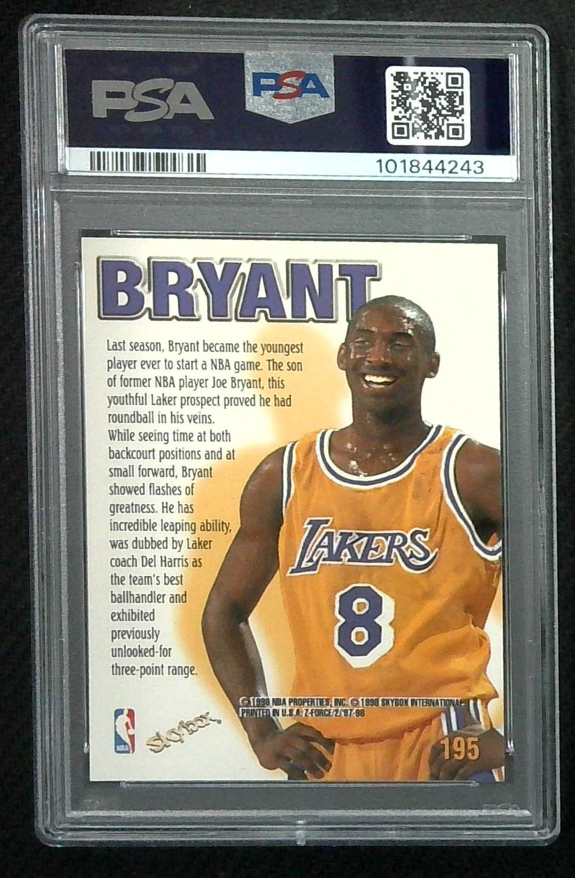 1997 Skybox Z-Force Kobe Bryant #195 PSA 8