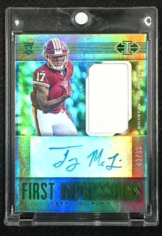 2019 Illusions Green First Impressions Terry McLauren RPA /99 Rookie Auto