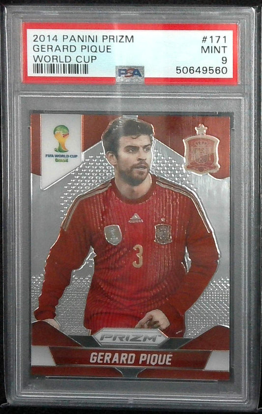 2014 Panini Prizm World Cup Gerard Pique #171 PSA 9 MINT!