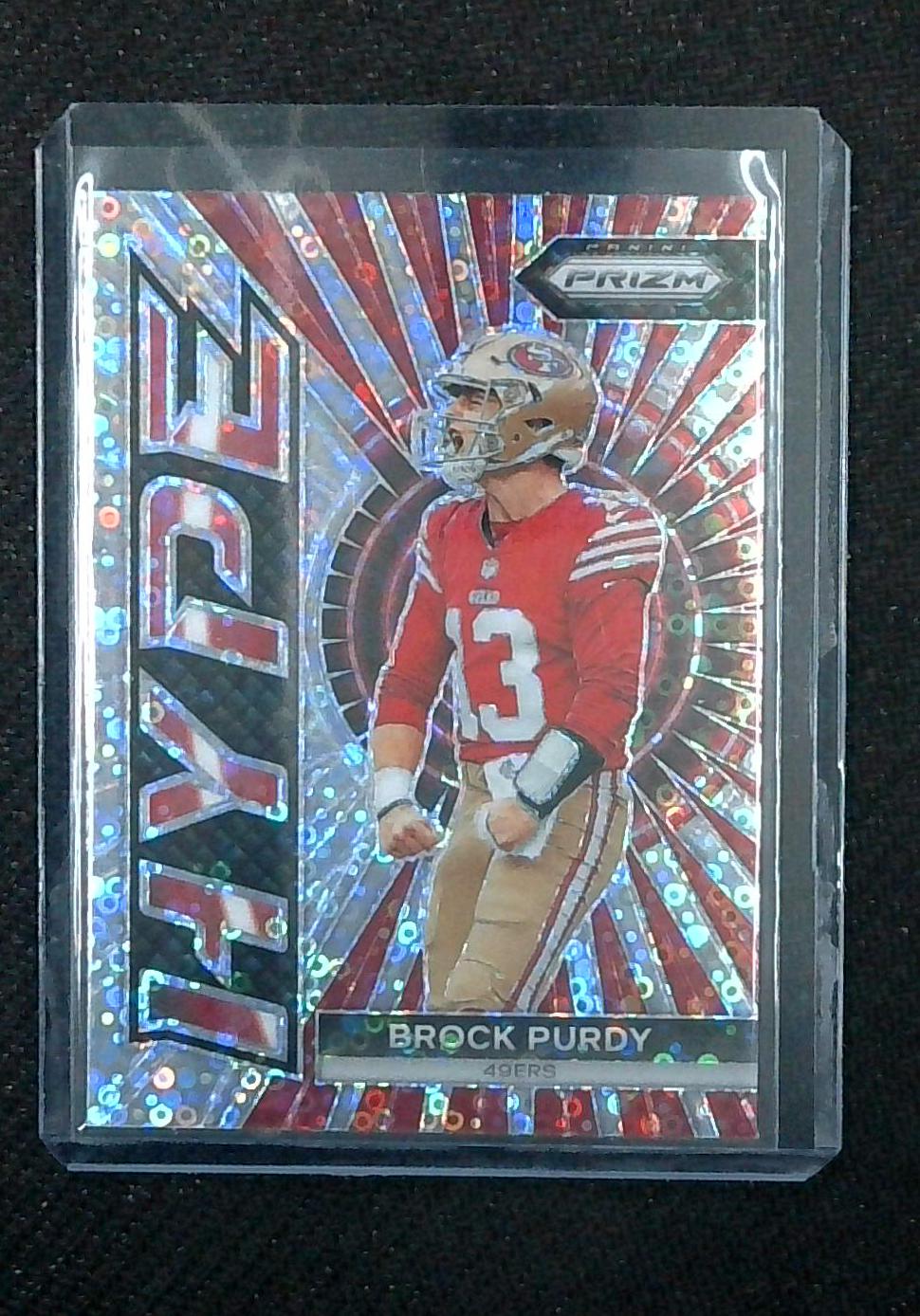 2023 PANINI PRIZM FOOTBALL Brock Purdy HYPE NO HUDDLE DISCO 49ERS
