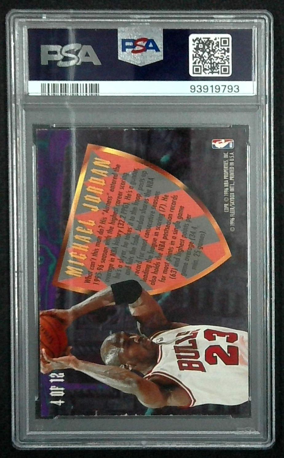 Michael Jordan 1995 Fleer Ultra #4 Scoring Kings Hot Packs PSA 7