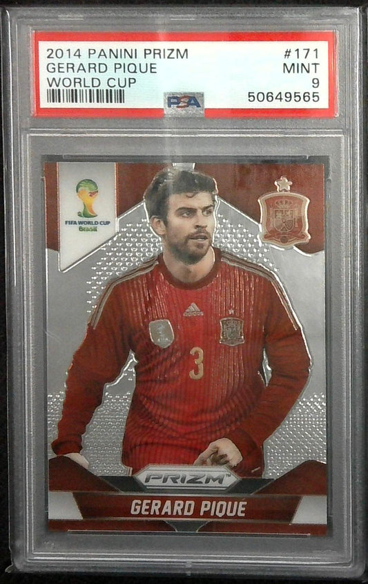 2014 Panini Prizm World Cup Gerard Pique #171 PSA 9 MINT