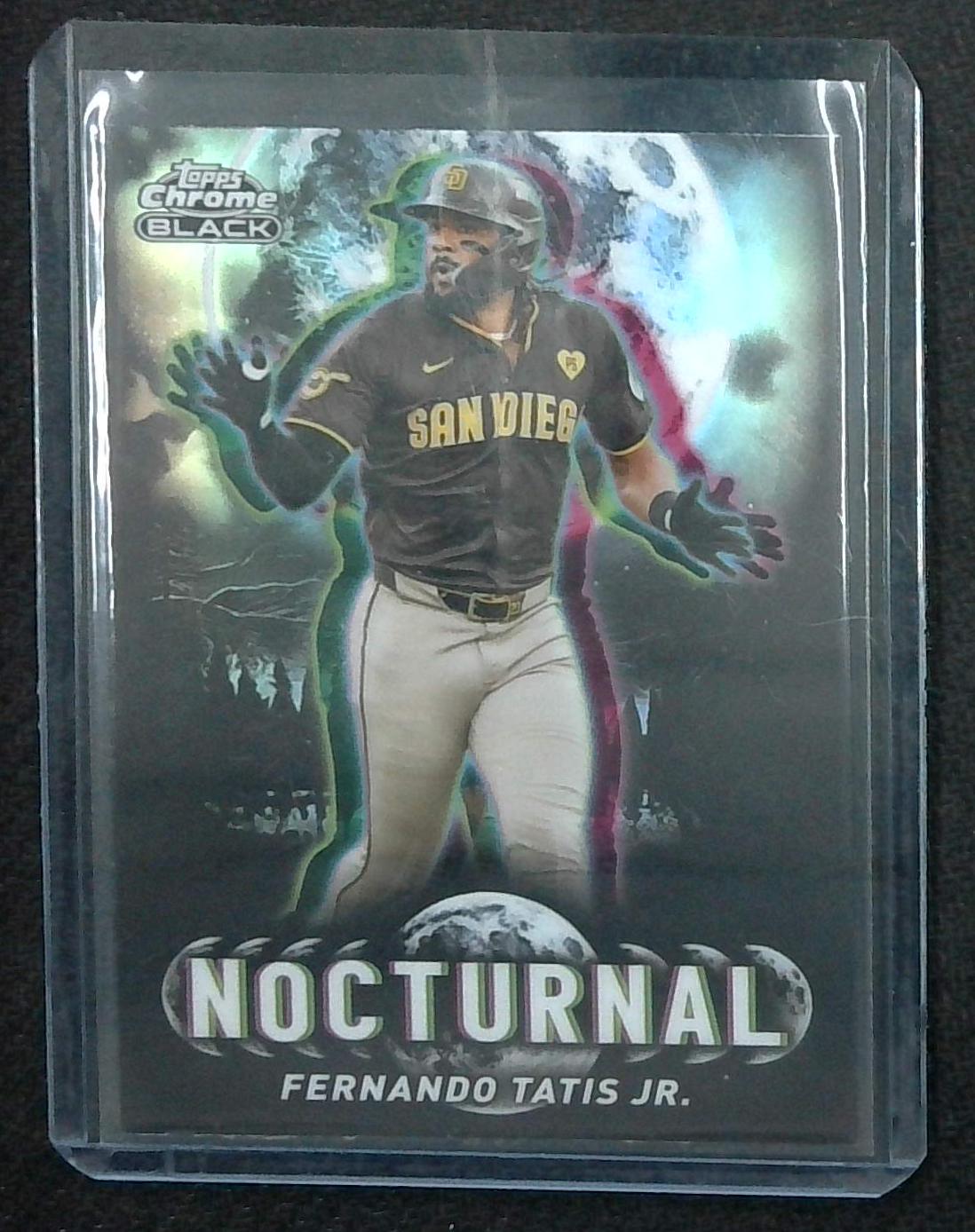 2025 Topps Chrome Black Fernando Tatis Jr Nocturnal Case Hit SSP Padres