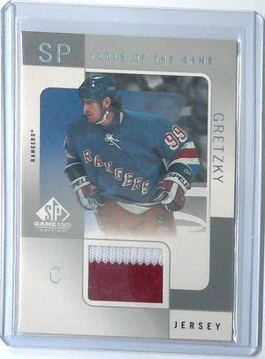 2001 UPPER DECK SP GAME USED JERSEY WAYNE GRETZKY SP TOOLS OF THE GAME