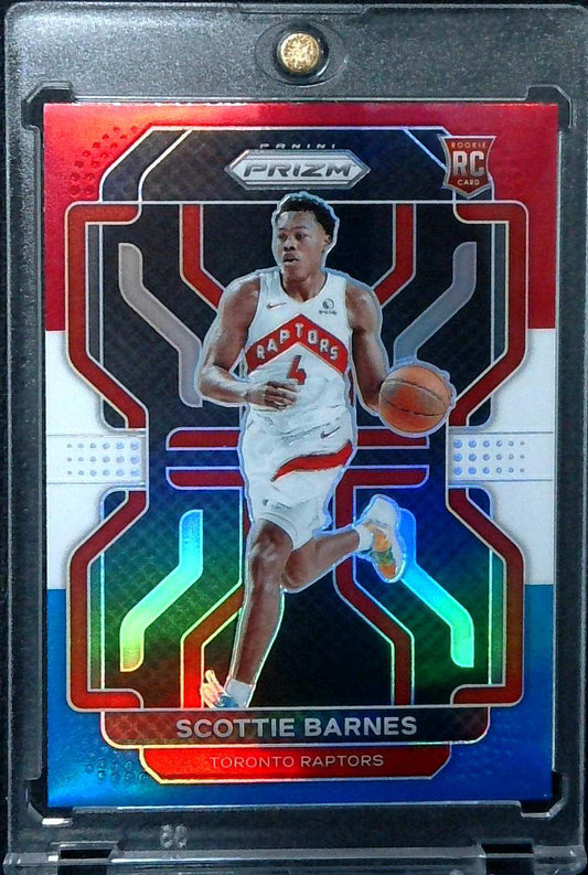 2021-22 Prizm Scottie Barnes Red White Blue Rookie