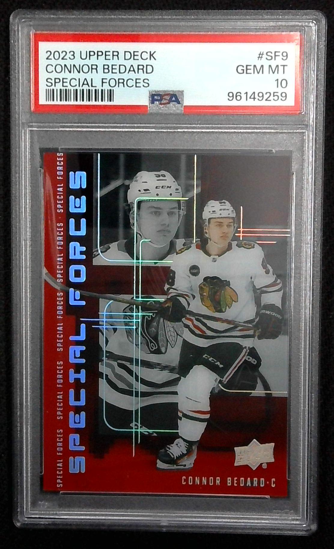 2023-24 Upper Deck Special Forces #SF9 Connor Bedard RC - PSA 10 GEM MT