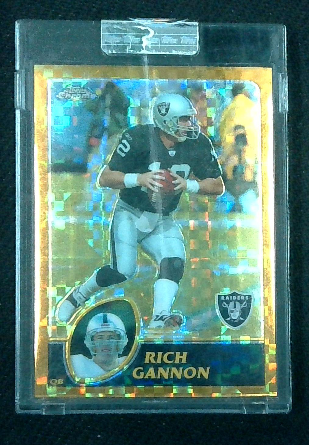 2003 Topps Chrome Gold Xfractor Rich Gannon /101