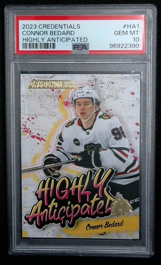2023-24 UD Credentials ❄️ Connor Bedard ❄️ Highly Anticipated Rookie PSA 10 🔥