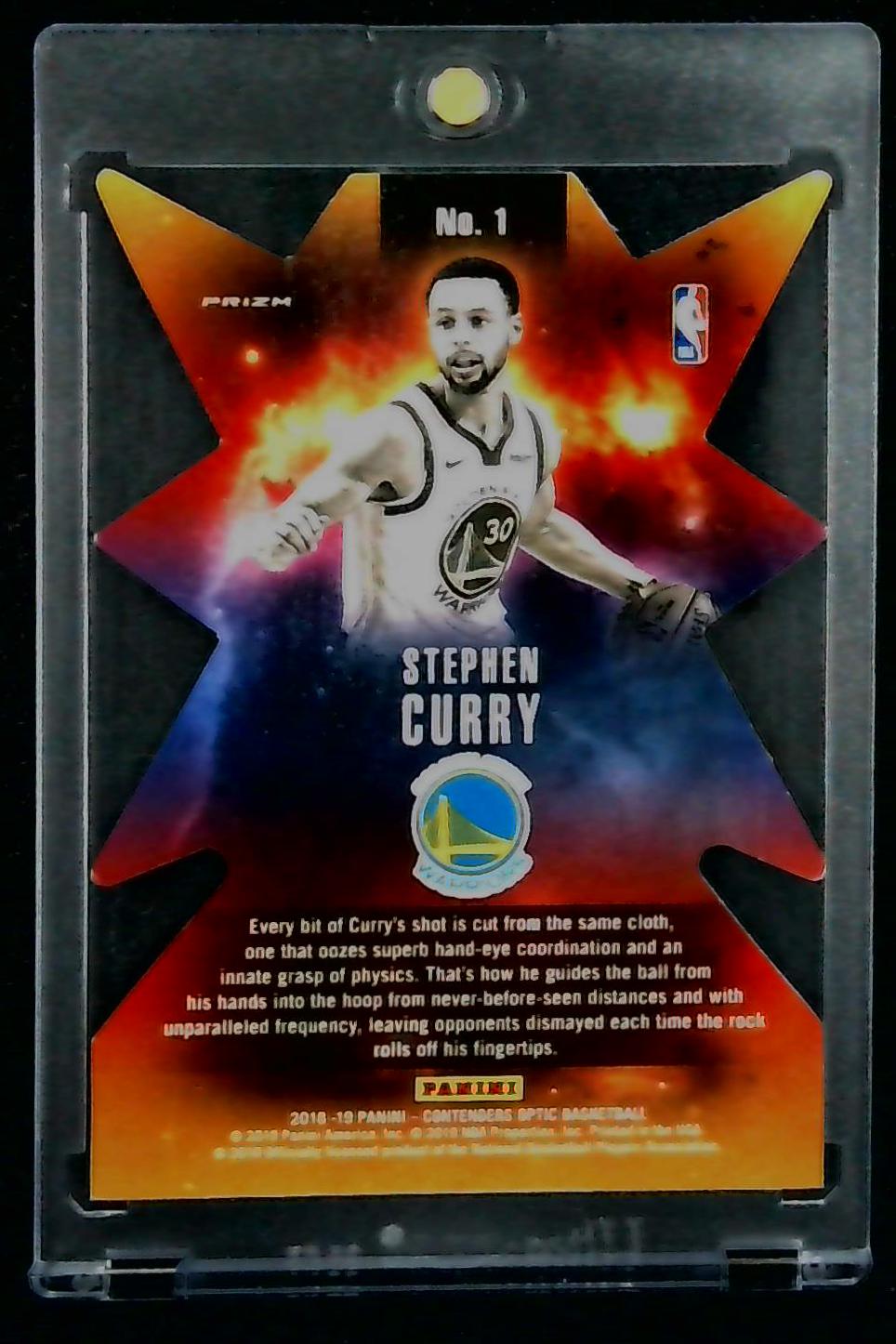 2018-19 Panini Contenders Optic - Superstar Die-Cut Prizm #1 Stephen Curry