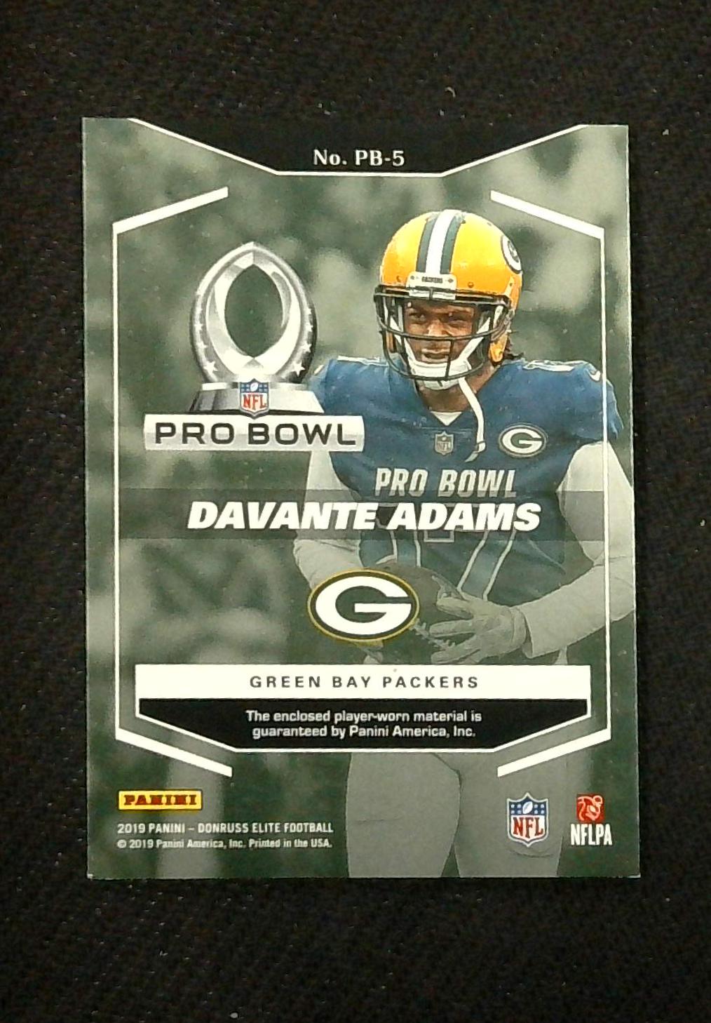 2019 Panini Donruss Elite Pro Bowl Materials /199 Davante Adams