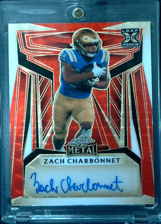 2023 Leaf Metal Zach Charbonnet Rookie Auto 1/1
