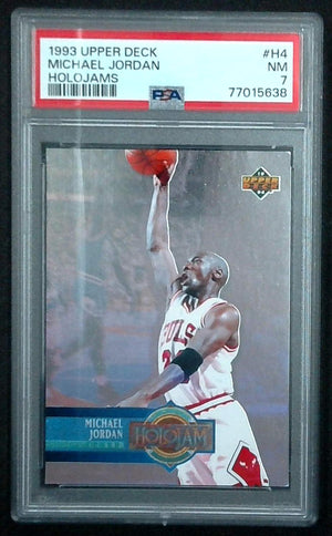 1993 Upper Deck Holojam #H4 Michael Jordan - PSA NM 7