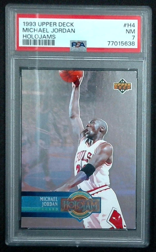 1993 Upper Deck Holojam #H4 Michael Jordan - PSA NM 7