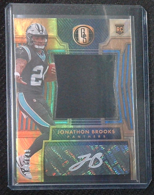 2024 Panini Gold Standard Jonathon Brooks Auto RPA Patch RC Panthers #84/149