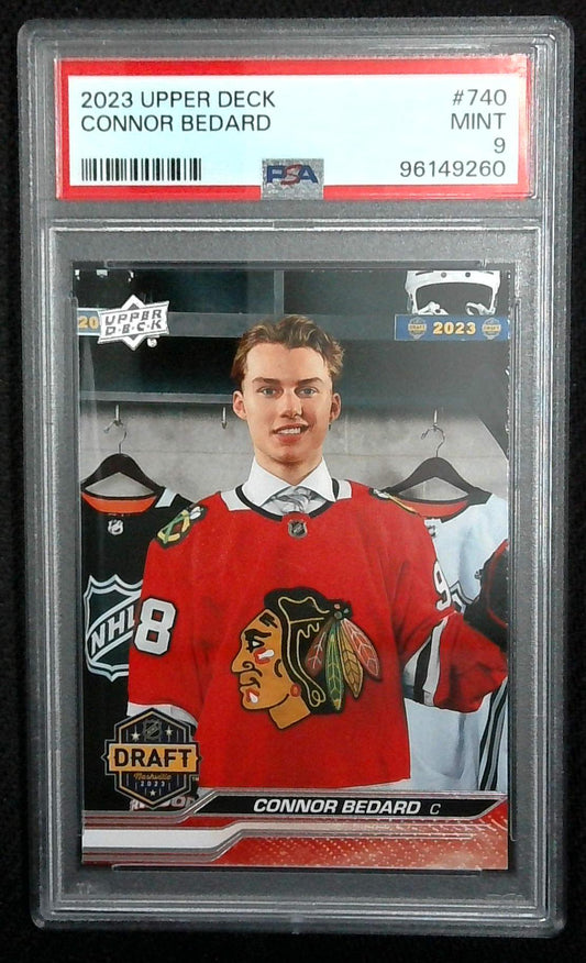 2023 Upper Deck Draft Connor Bedard #740 PSA 9