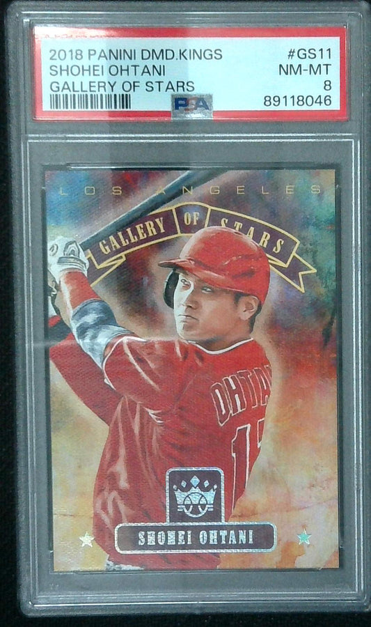2018 Diamond Kings Gallery Of Stars Shohei Ohtani Rookie PSA 8