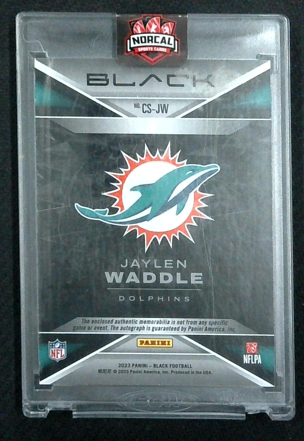 Panini Black Jaylen Waddle Capstone Auto /99 Patch #CS-JW – Great ...