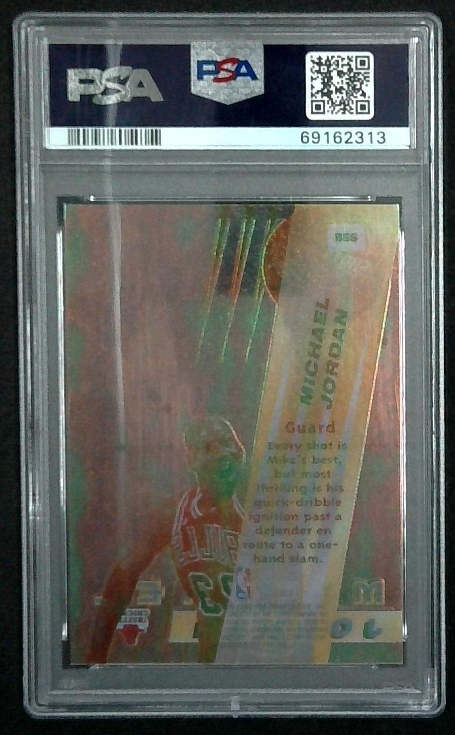 1996 Bowman's Best Shots #BS6 MICHAEL JORDAN PSA 7 - Chicago BULLS