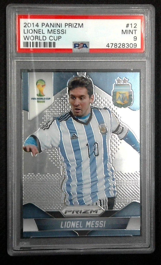 2014 Panini Prizm Lionel Messi PSA 9 World Cup #12