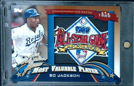 2013 Topps Bo Jackson 1989 All Star Game Commemorative Patch MVP