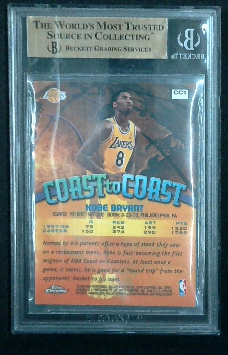 1998-99 Topps Chrome - Coast to Coast Kobe Bryant #CC1 BGS 9.5