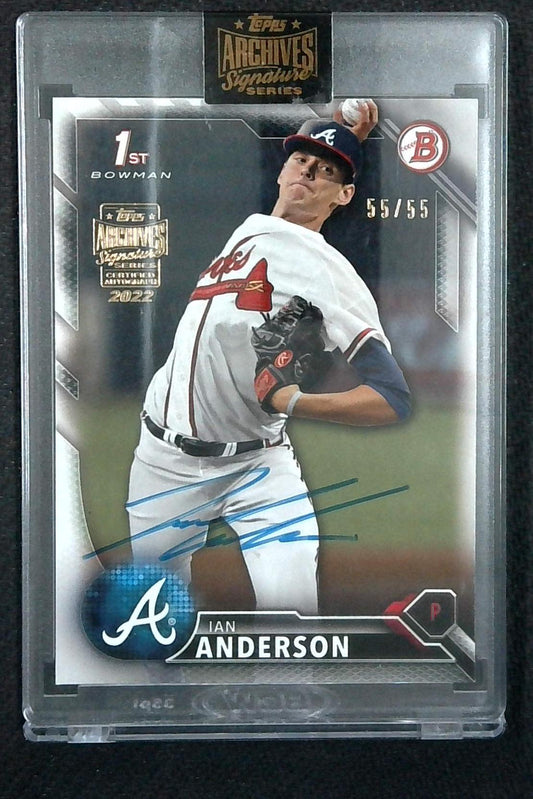 2022 Archives Signature Series Ian Anderson Rookie Auto 2016 First Bowman #/55