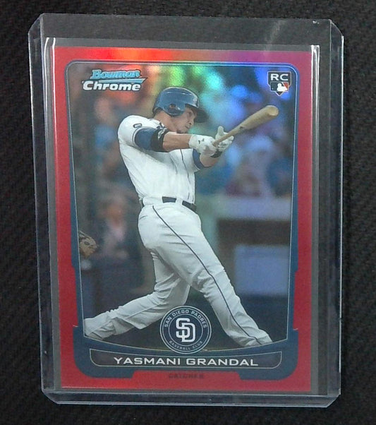 2012 Bowman Draft Chrome RED Refractor /5 Yasmani Grandal #7 Rookie RC