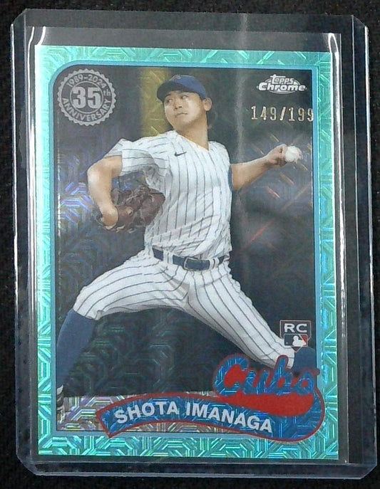 2024 Topps Series 2 Shota Imanaga 1989 Chrome Teal Mojo /199