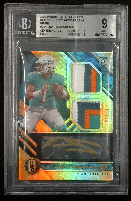 2020 Panini GOLD STANDARD Tua Tagovailova RC Auto RPA /49 BGS 9