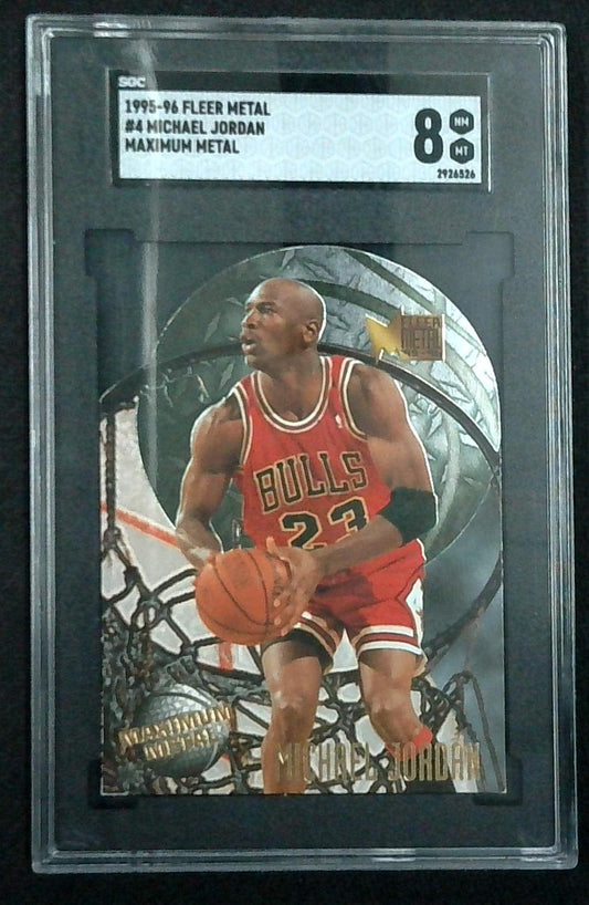 1995-96 Fleer Metal Maximum Metal #4 Michael Jordan - SGC 8 NM-MT