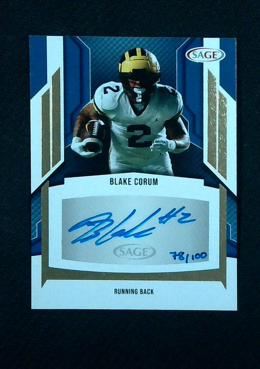 2024 Sage Blake Corum Auto /100 Rams