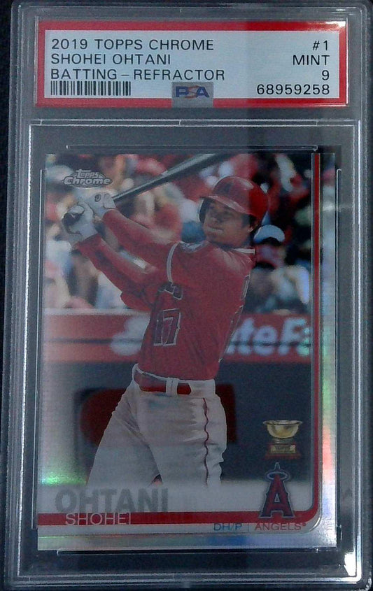 2019 Topps Chrome Shohei Ohtani Refractor PSA 9