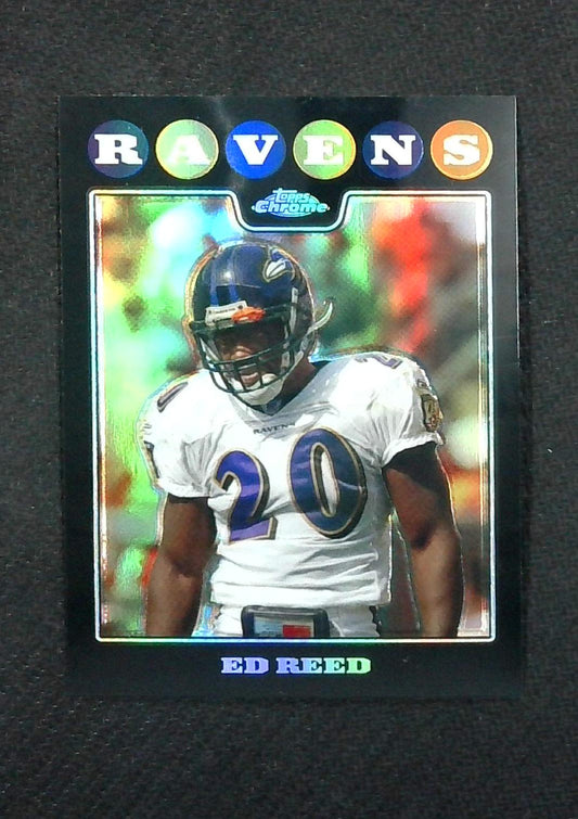 ED REED 2008 Topps Chrome REFRACTOR #TC120 RAVENS