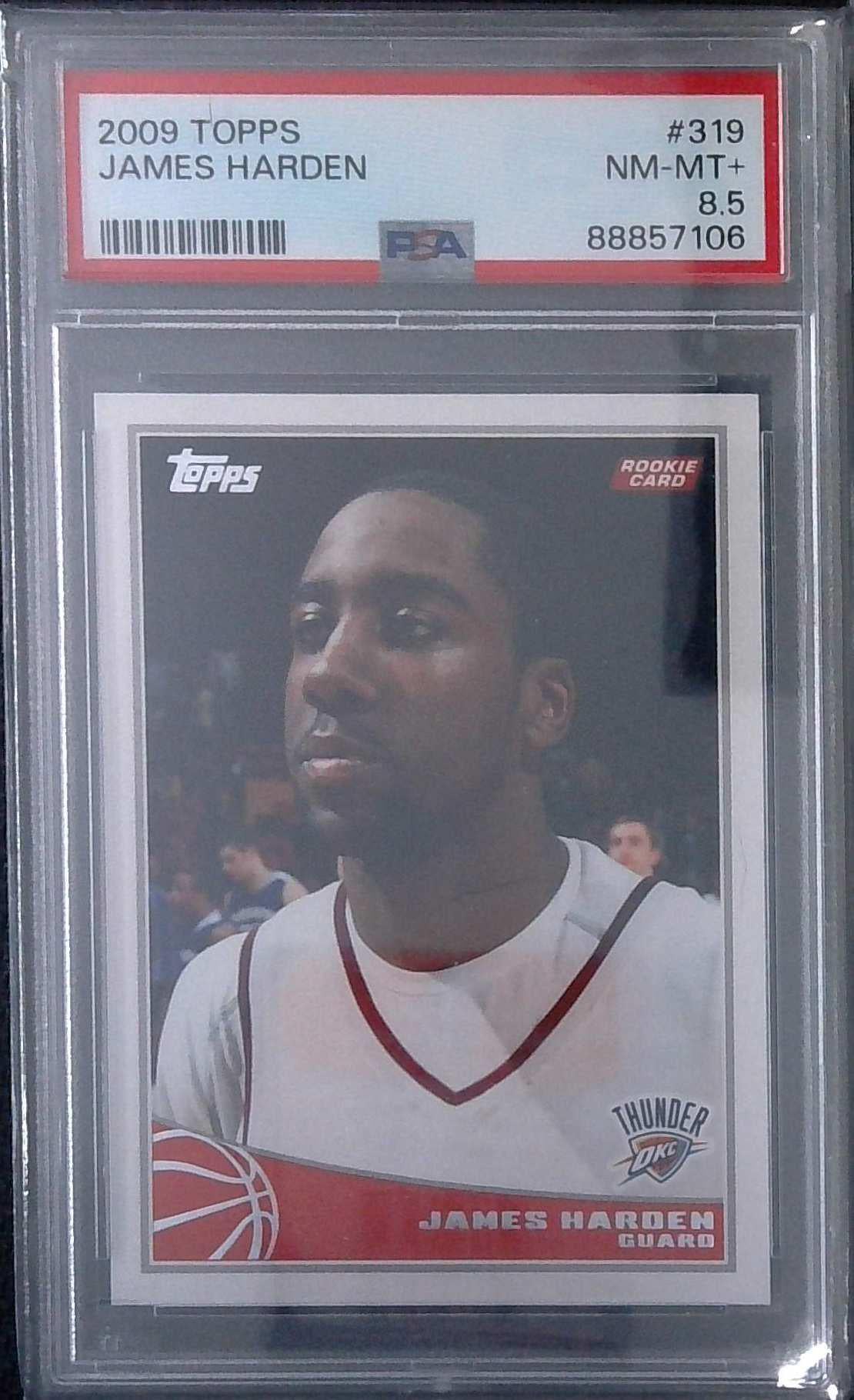 2009 Topps James Harden Rookie PSA 8.5
