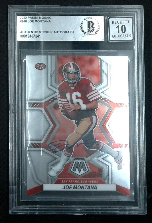 2022 Mosaic Joe Montana Auto Sticker BGS Authentic