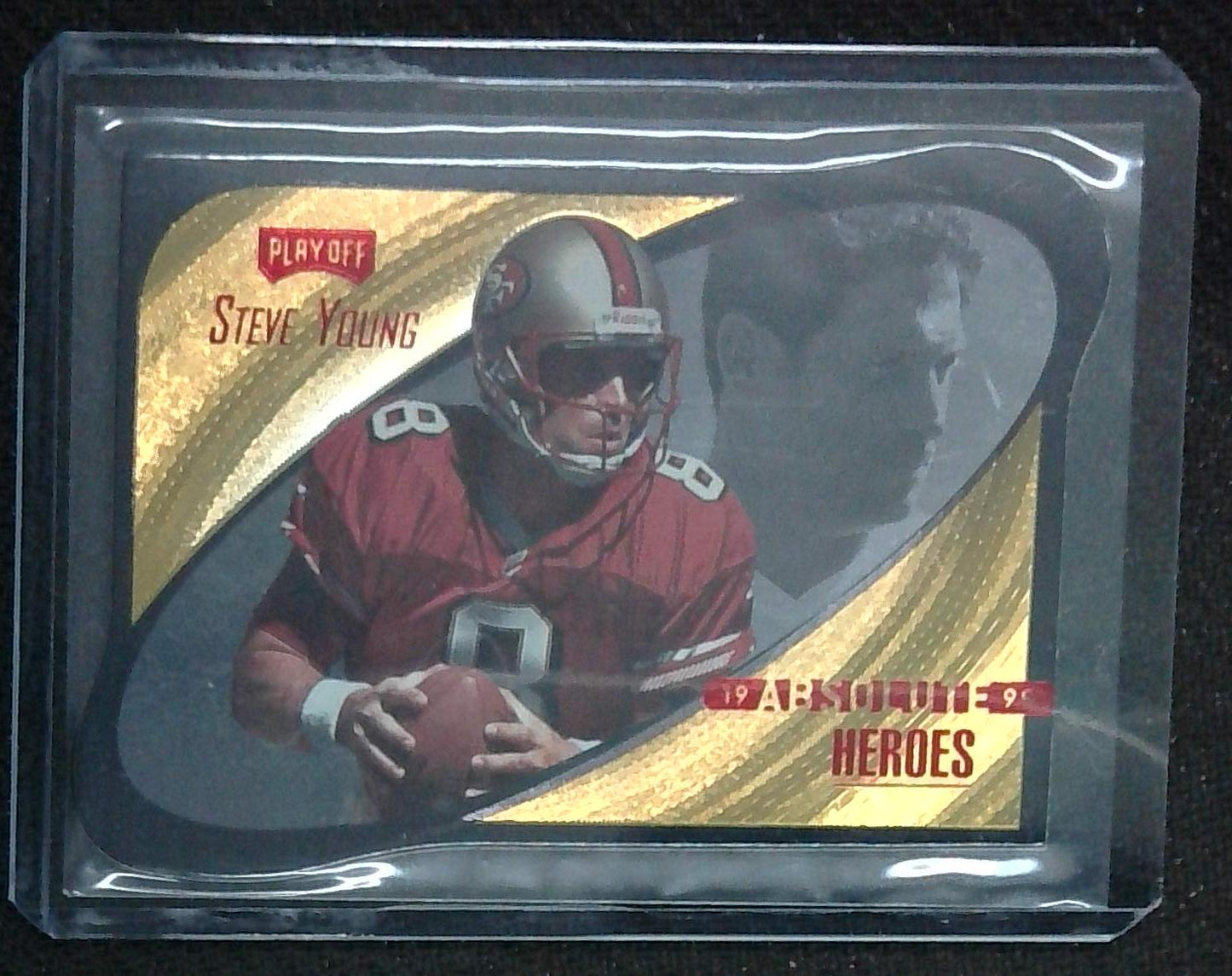 1999 Playoff Absolute Heroes Steve Young San Francisco 49ers Gold HE8