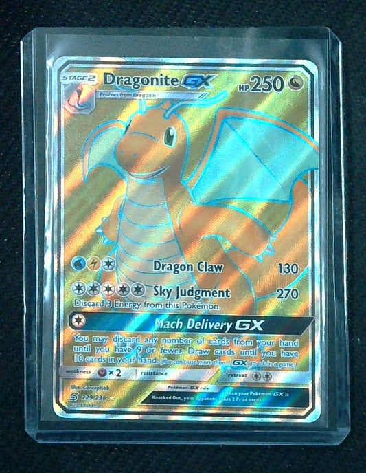 Pokemon - Dragonite GX (Full Art) - 229/236 - Unified Minds - Holo - Ultra Rare