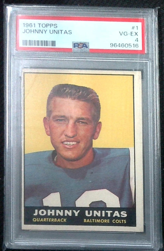 1961 Topps Johnny Unitas PSA 4