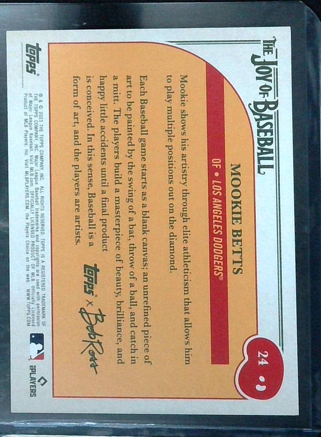 2023 Bob Ross Joy Of Baseball Mookie Betts /25