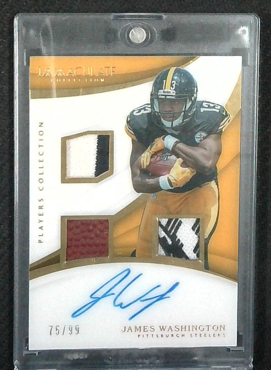 2018 Immaculate Players Collection James Washington Relic Auto /99