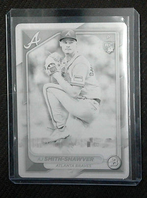 2024 Bowman AJ Smith-Shawver Printing Plate 1/1 Rookie
