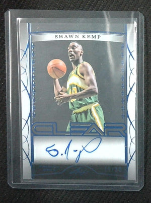 Shawn Kemp 2023 Leaf Trinity Clear Auto SSP /30 #CA-SK1 Supersonics