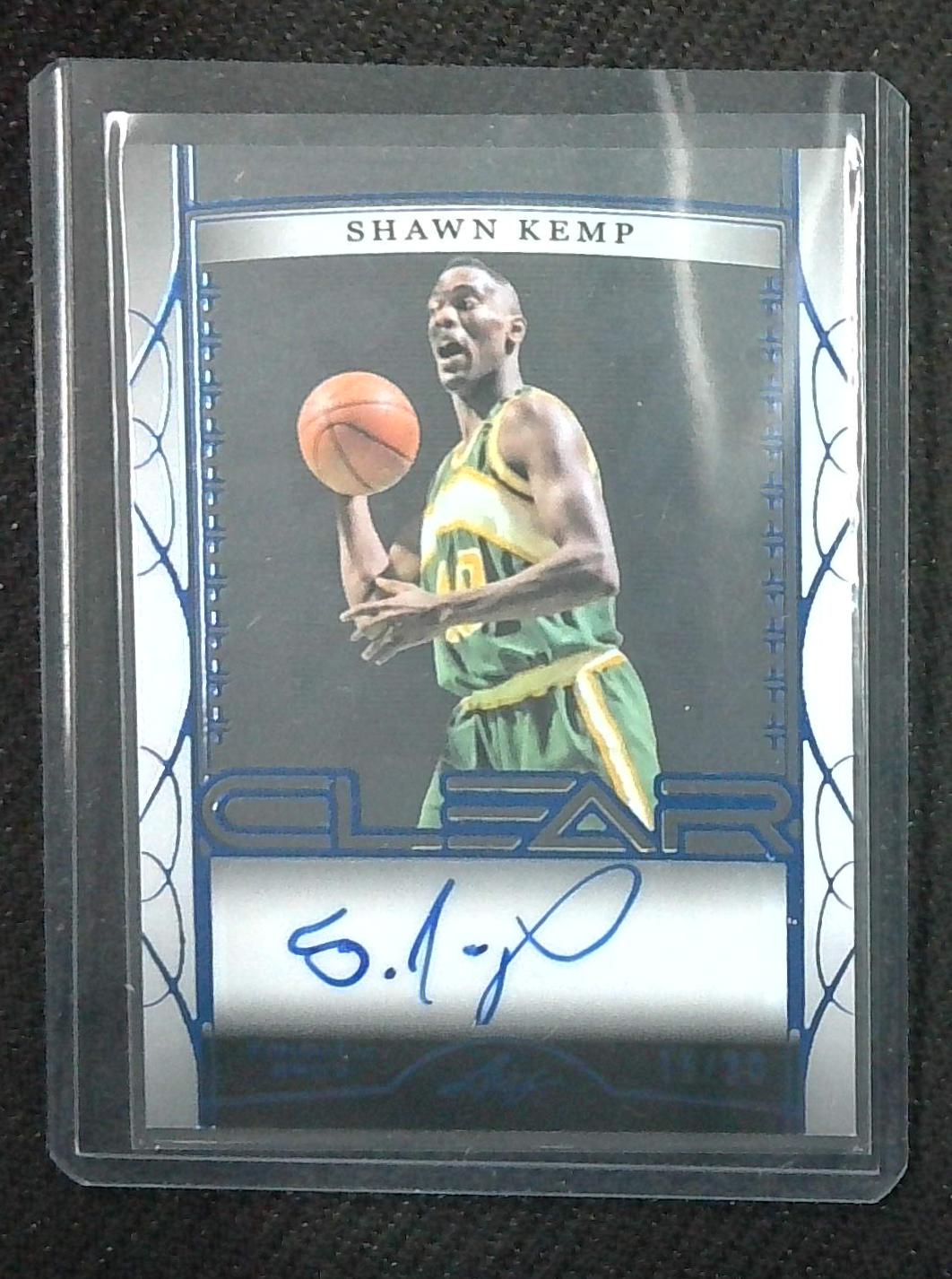 Shawn Kemp 2023 Leaf Trinity Clear Auto SSP /30 #CA-SK1 Supersonics