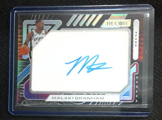 MALAKI BRANHAM 2023-24 Panini Recon Sophomore Acetate Auto Autograph /48 Spurs