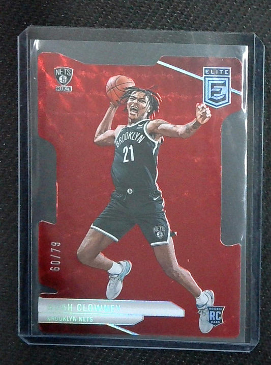 Noah Clowney 2023-24 Panini Donruss Elite Red Die-cut /79 Rookie RC Nets