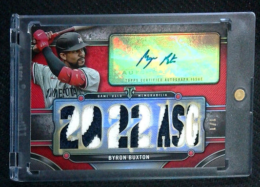 2024 TOPPS TRIPLE THREADS BYRON BUXTON AUTO JERSEY TWINS 1/1